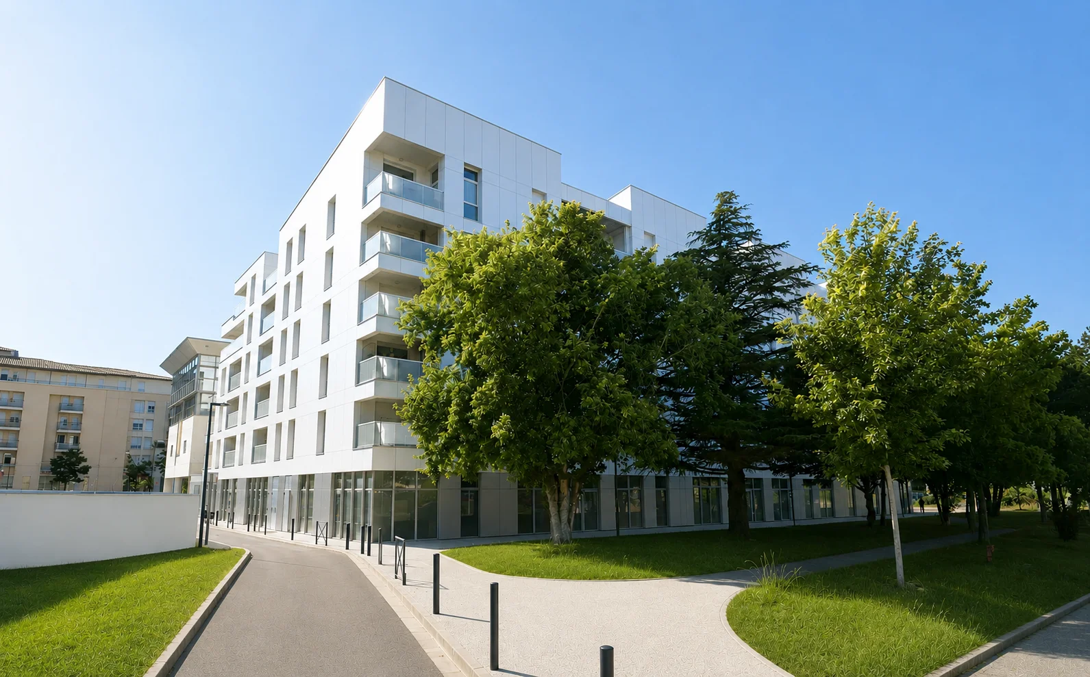 La façade du bâtiment Allégorie à Colomiers